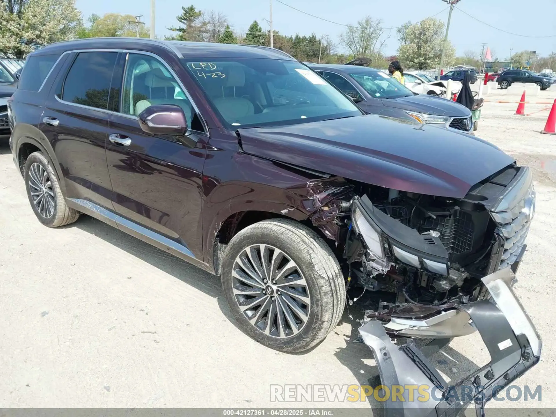 1 fotografías del automóvil dañado KM8R7DGE2SU828795 HYUNDAI PALISADE 2025