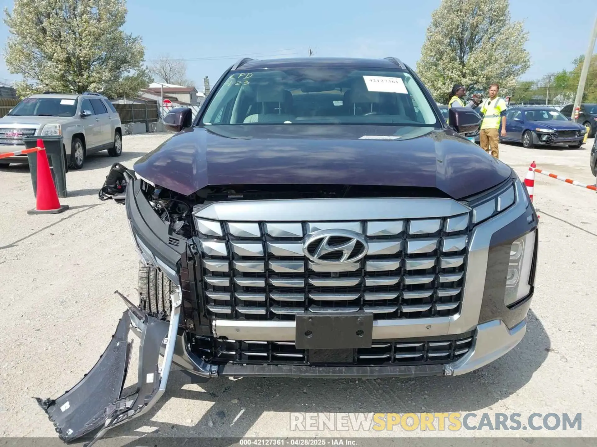 13 fotografías del automóvil dañado KM8R7DGE2SU828795 HYUNDAI PALISADE 2025