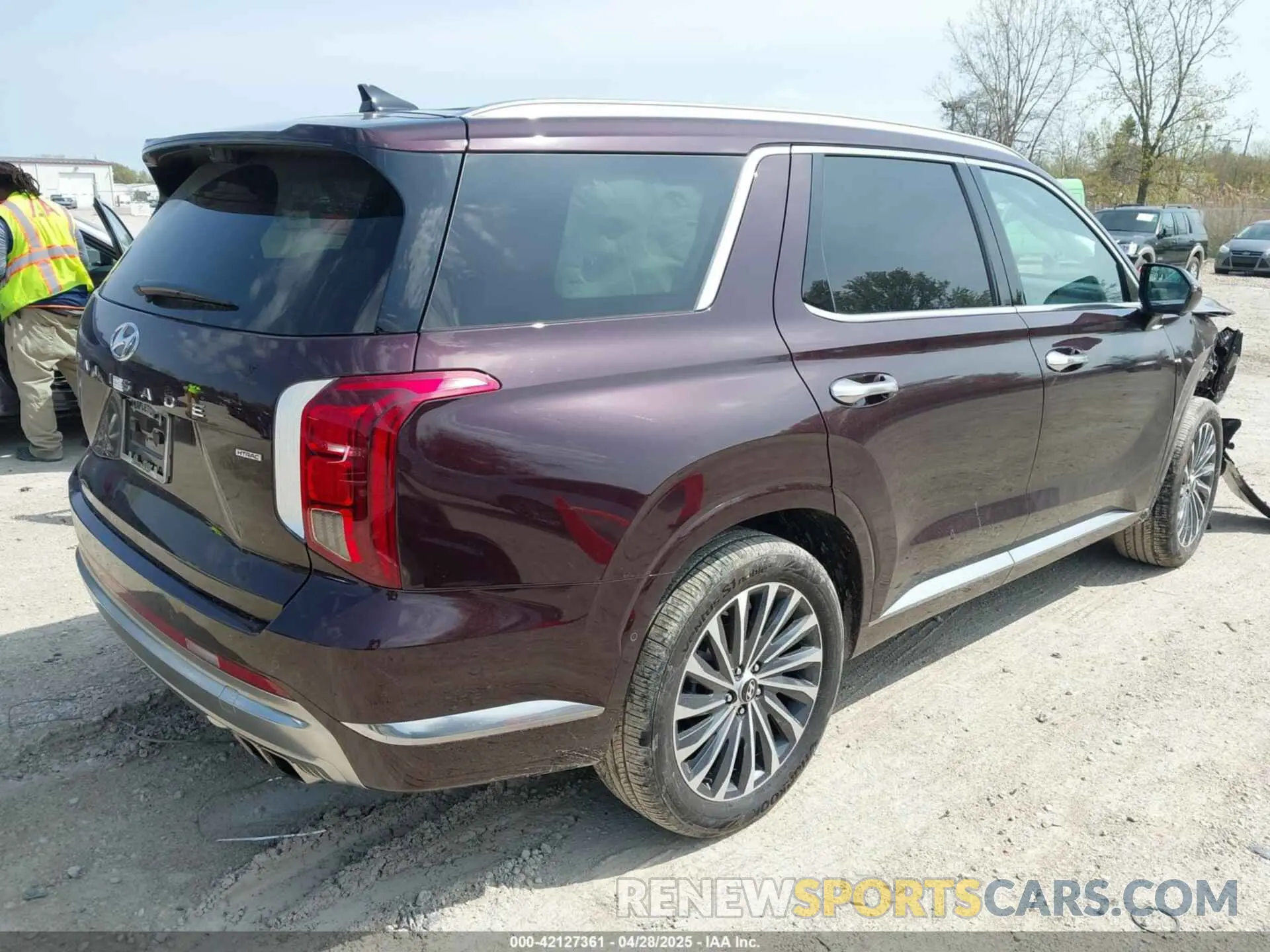4 fotografías del automóvil dañado KM8R7DGE2SU828795 HYUNDAI PALISADE 2025