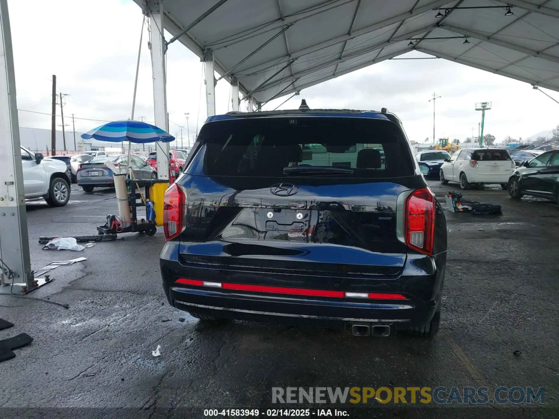 17 fotografías del automóvil dañado KM8R7DGE4SU810783 HYUNDAI PALISADE 2025