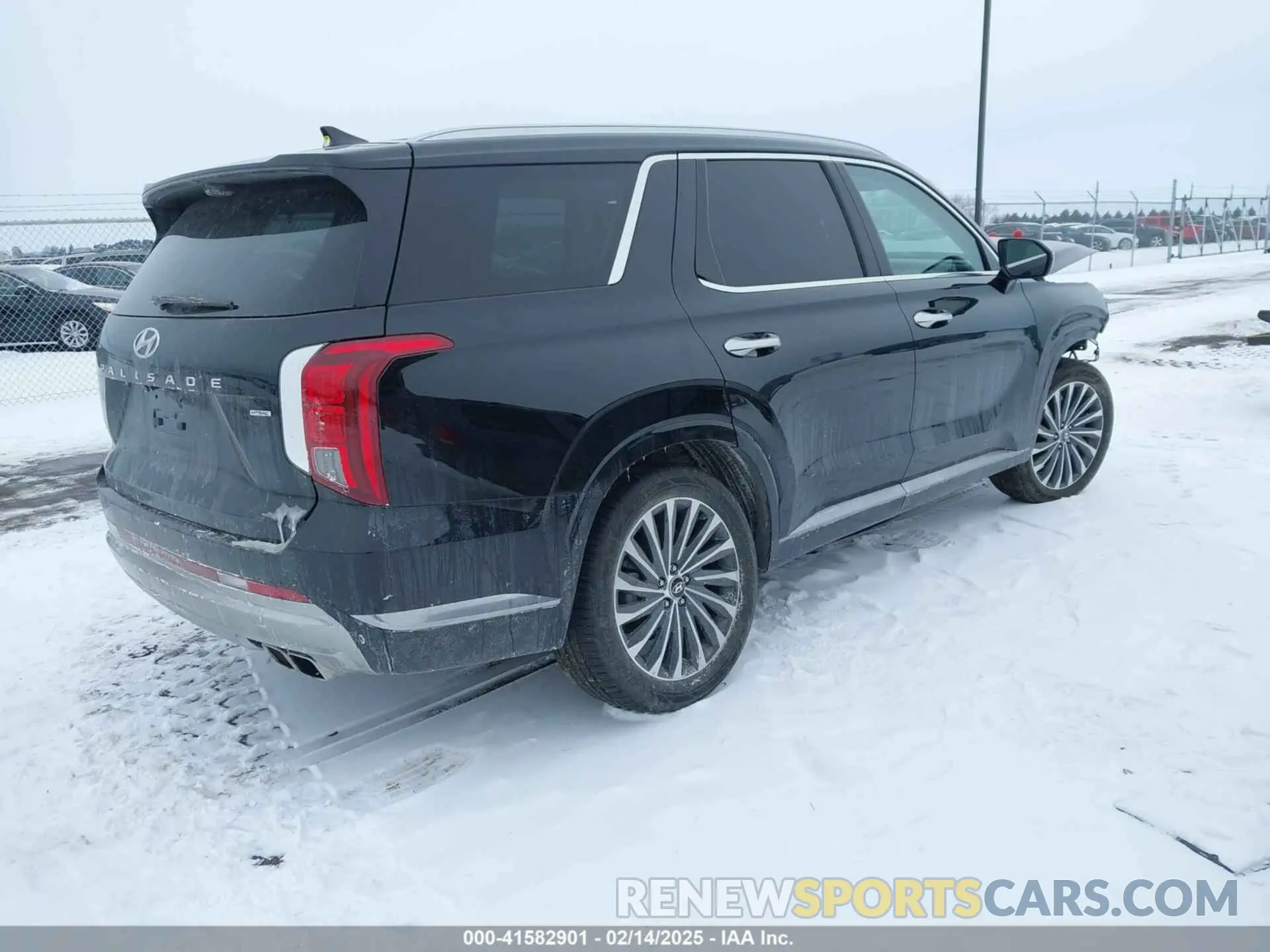 4 fotografías del automóvil dañado KM8R7DGE4SU848935 HYUNDAI PALISADE 2025