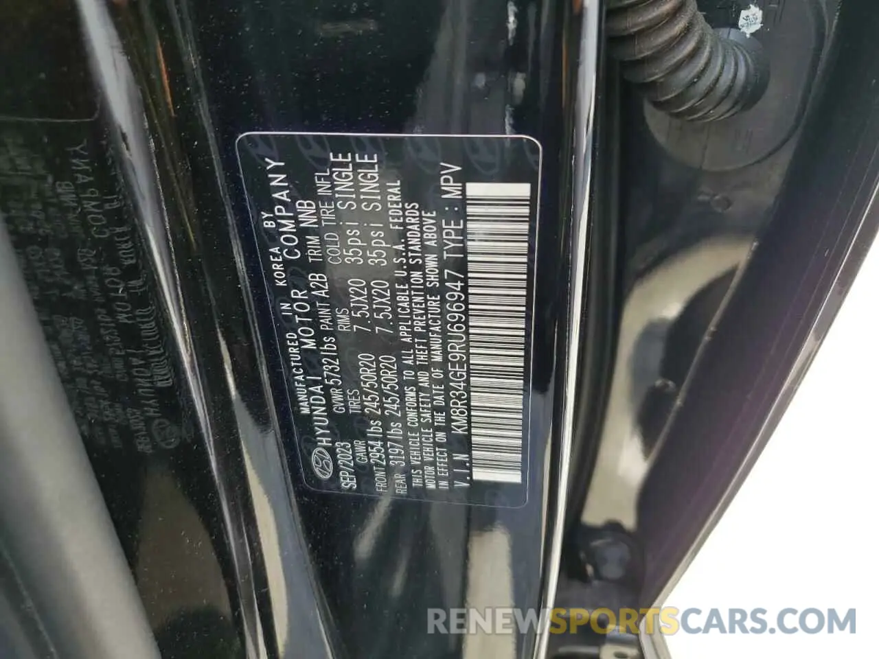13 fotografías del automóvil dañado KM8R34GE9RU696947 HYUNDAI PALISADE X 2024