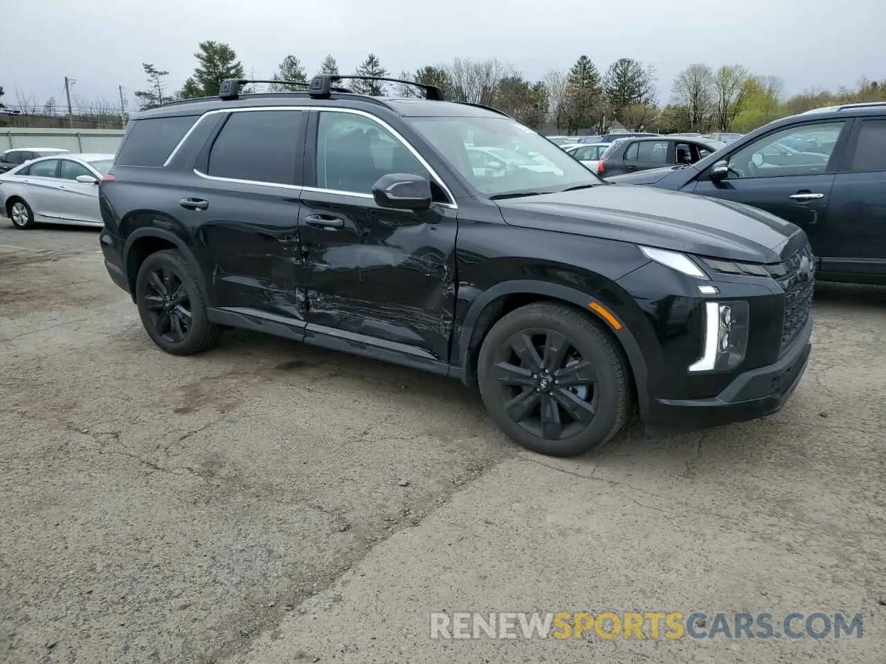 4 fotografías del automóvil dañado KM8R3DGE3RU797255 HYUNDAI PALISADE X 2024