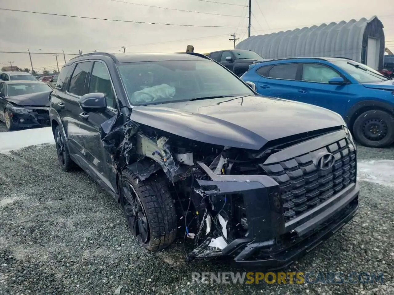 4 fotografías del automóvil dañado KM8R3DGE5RU791277 HYUNDAI PALISADE X 2024