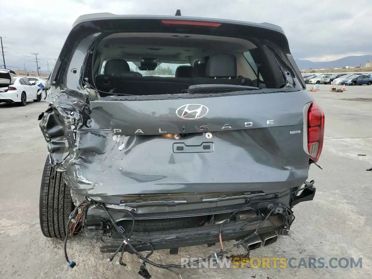 6 fotografías del automóvil dañado KM8R3DGE6SU849466 HYUNDAI PALISADE X 2025