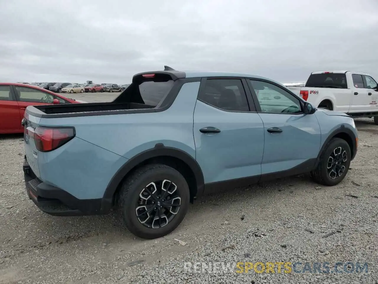 3 fotografías del automóvil dañado 5NTJADAE1NH025763 HYUNDAI SANTA CRUZ 2022