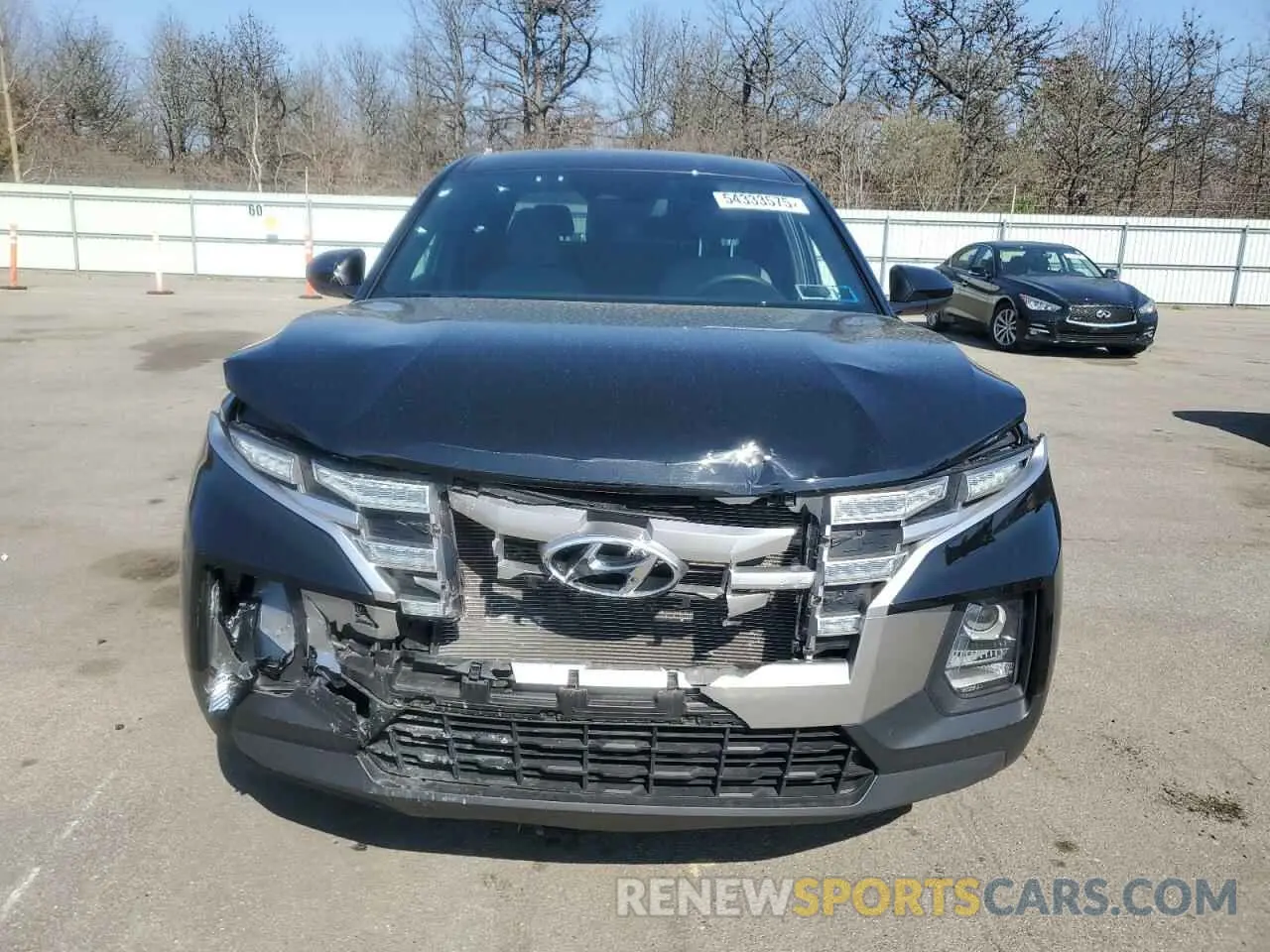 5 fotografías del automóvil dañado 5NTJADAE1NH033815 HYUNDAI SANTA CRUZ 2022