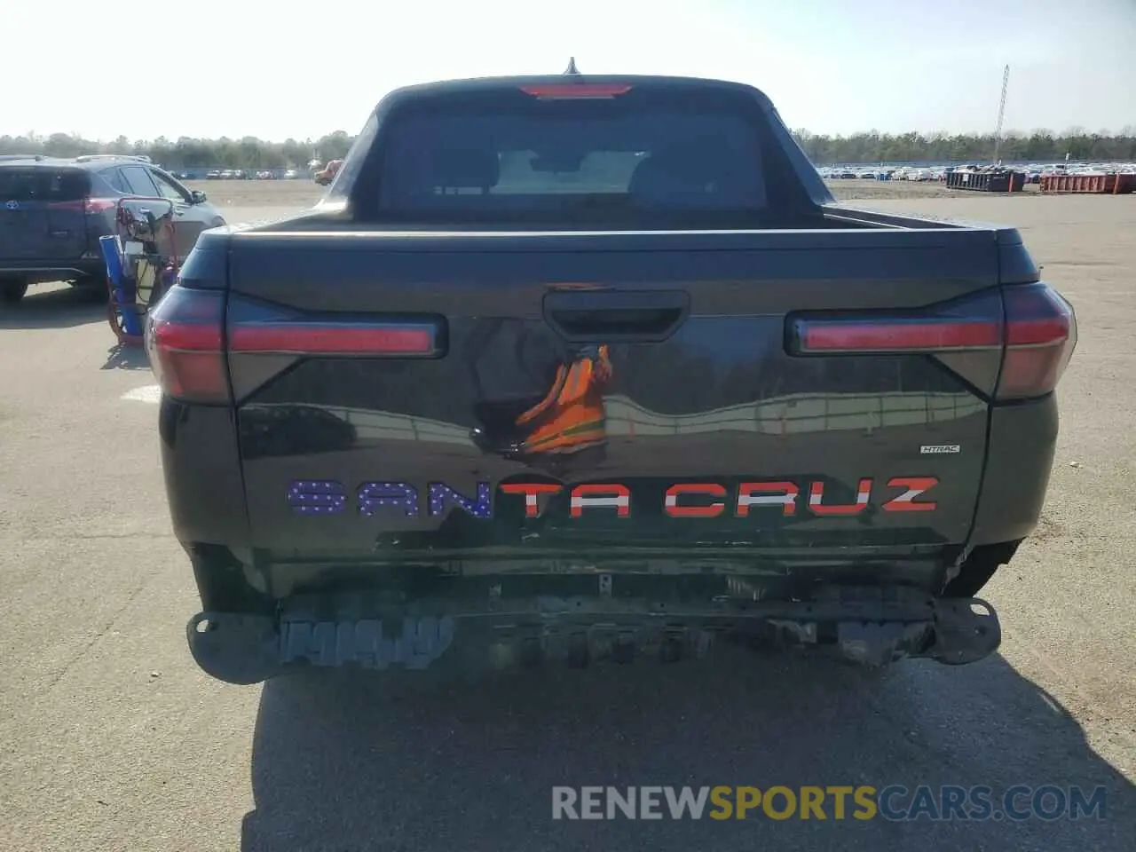 6 fotografías del automóvil dañado 5NTJADAE1NH033815 HYUNDAI SANTA CRUZ 2022