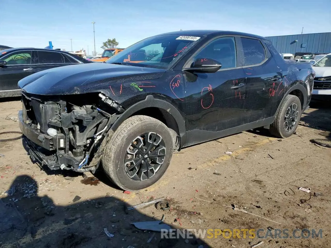 1 fotografías del automóvil dañado 5NTJBDAE5NH010115 HYUNDAI SANTA CRUZ 2022