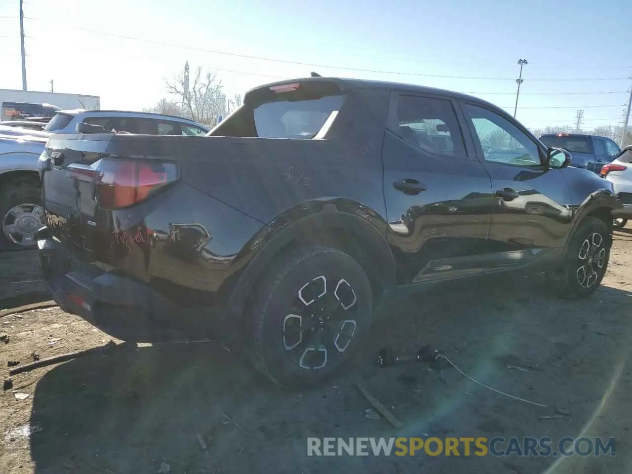 3 fotografías del automóvil dañado 5NTJBDAE5NH010115 HYUNDAI SANTA CRUZ 2022