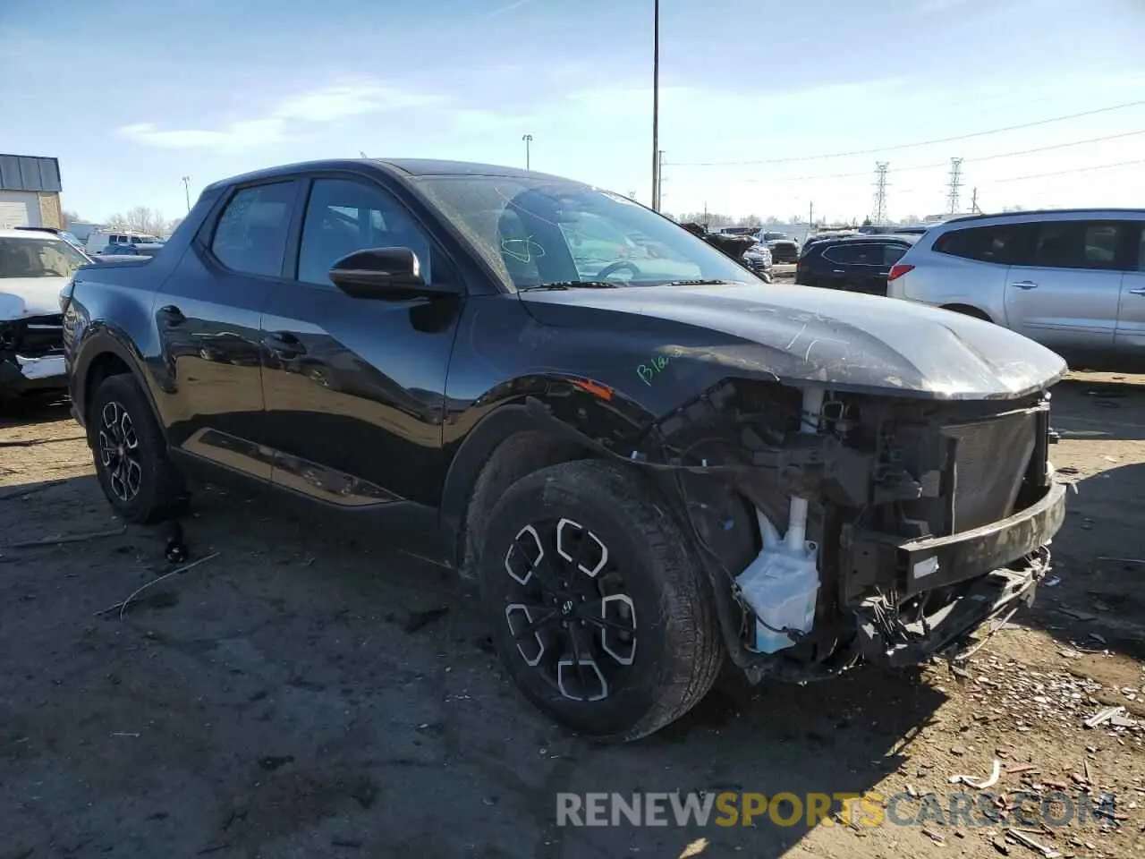 4 fotografías del automóvil dañado 5NTJBDAE5NH010115 HYUNDAI SANTA CRUZ 2022