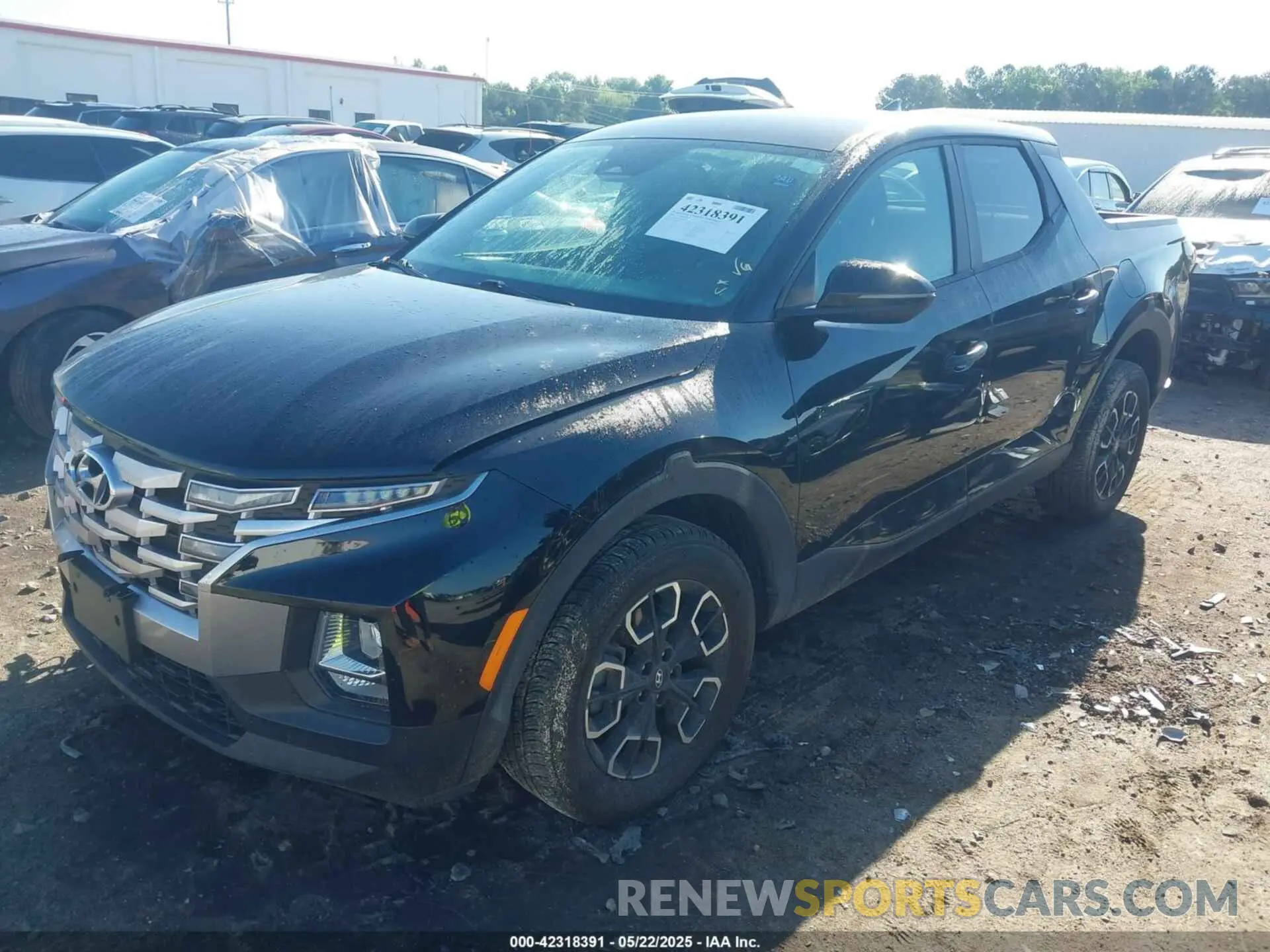2 fotografías del automóvil dañado 5NTJBDAE6NH012987 HYUNDAI SANTA CRUZ 2022