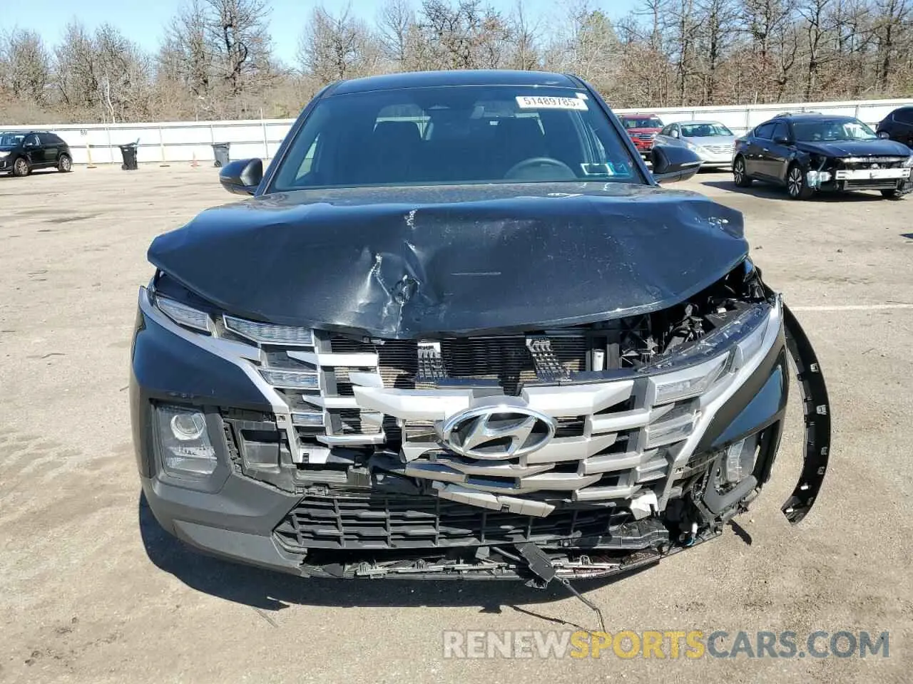 5 fotografías del automóvil dañado 5NTJBDAE8NH031010 HYUNDAI SANTA CRUZ 2022