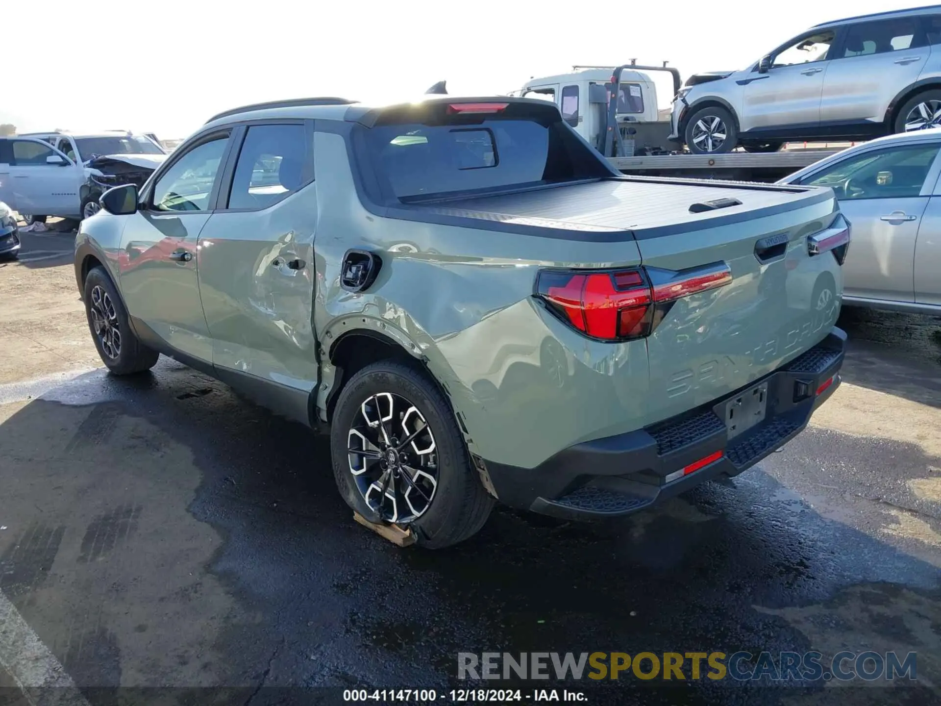 3 fotografías del automóvil dañado 5NTJC4AE4NH017876 HYUNDAI SANTA CRUZ 2022