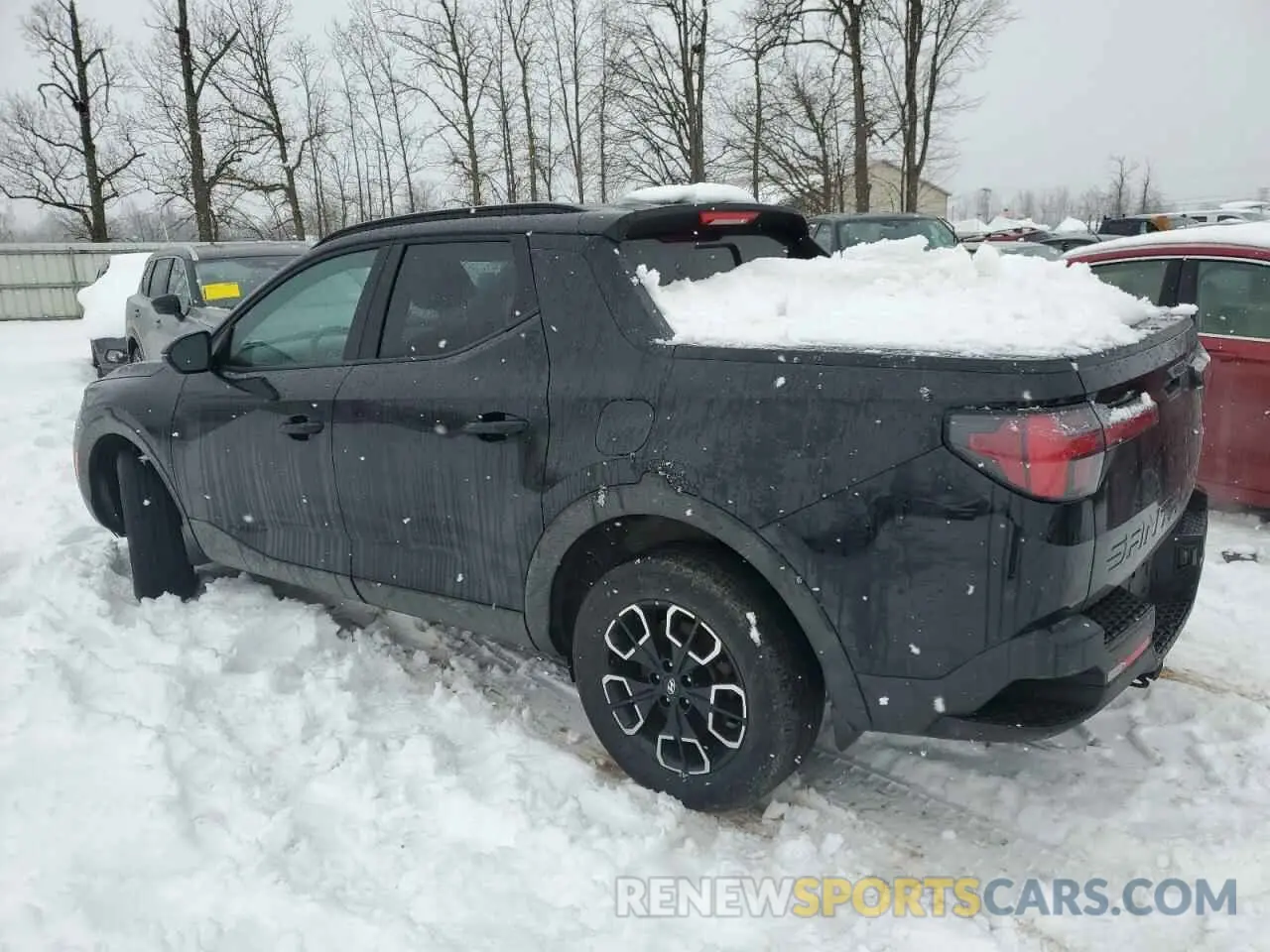 2 fotografías del automóvil dañado 5NTJCDAE3NH032708 HYUNDAI SANTA CRUZ 2022