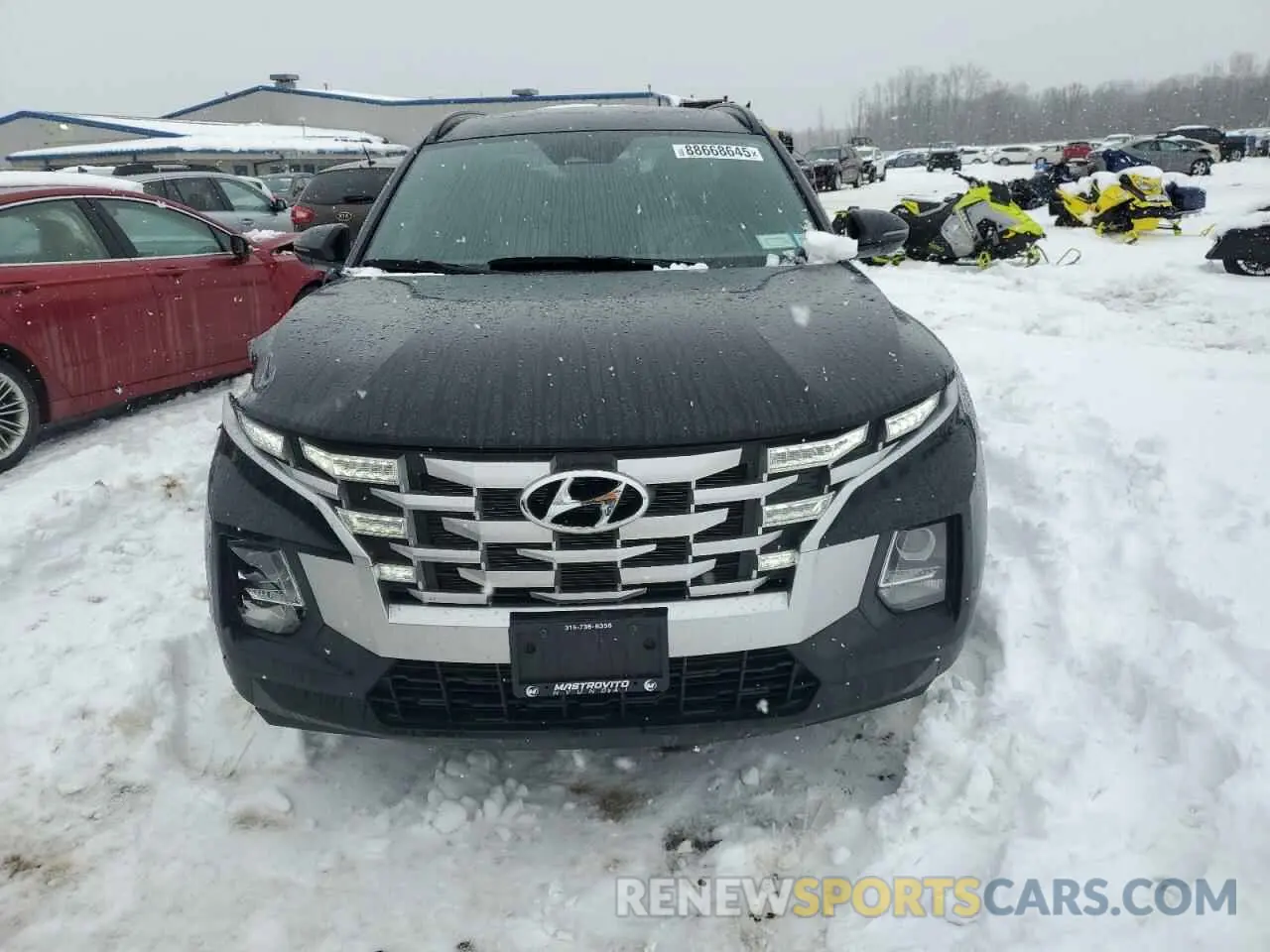 5 fotografías del automóvil dañado 5NTJCDAE3NH032708 HYUNDAI SANTA CRUZ 2022