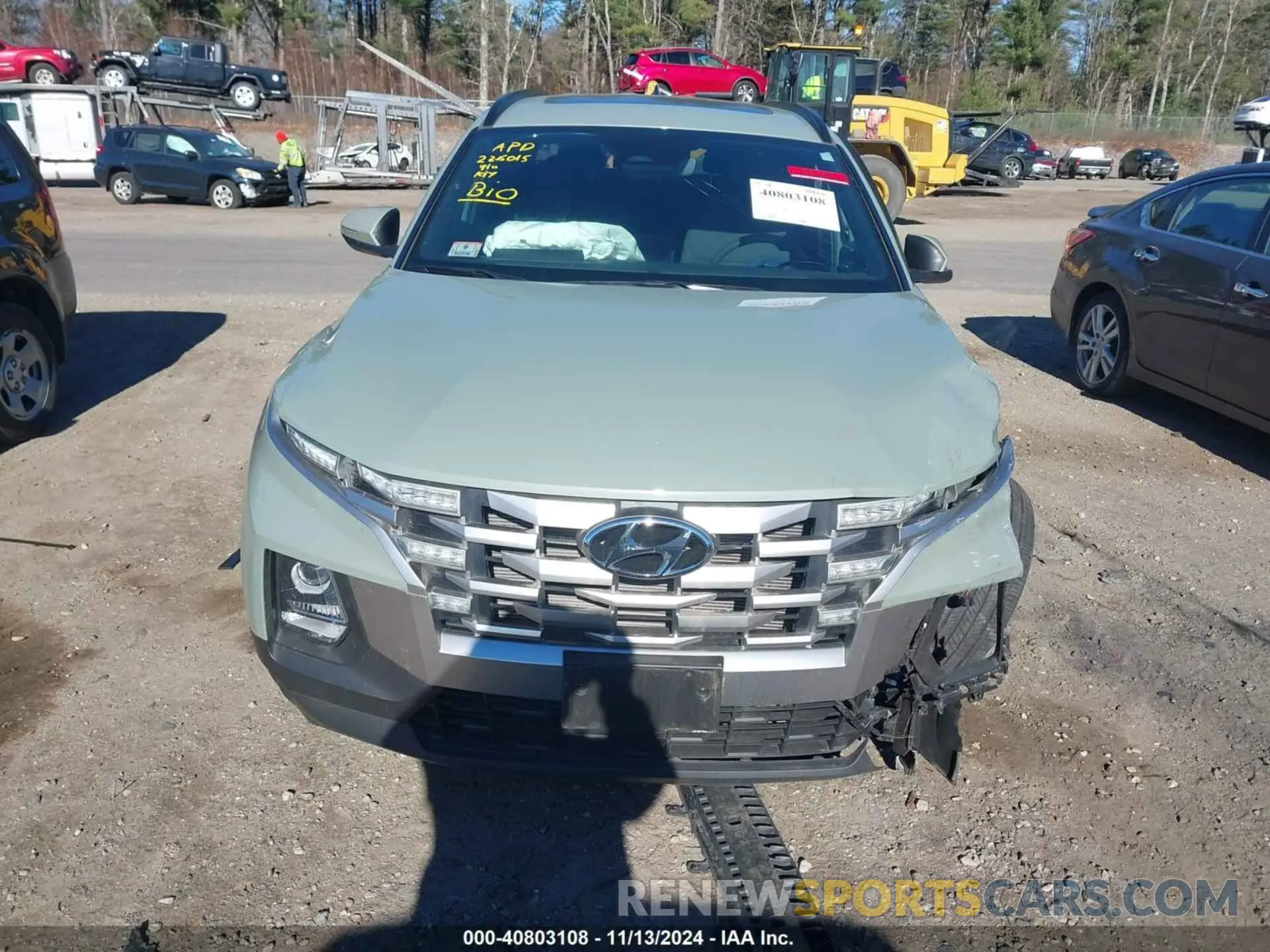 12 fotografías del automóvil dañado 5NTJCDAE3NH038055 HYUNDAI SANTA CRUZ 2022