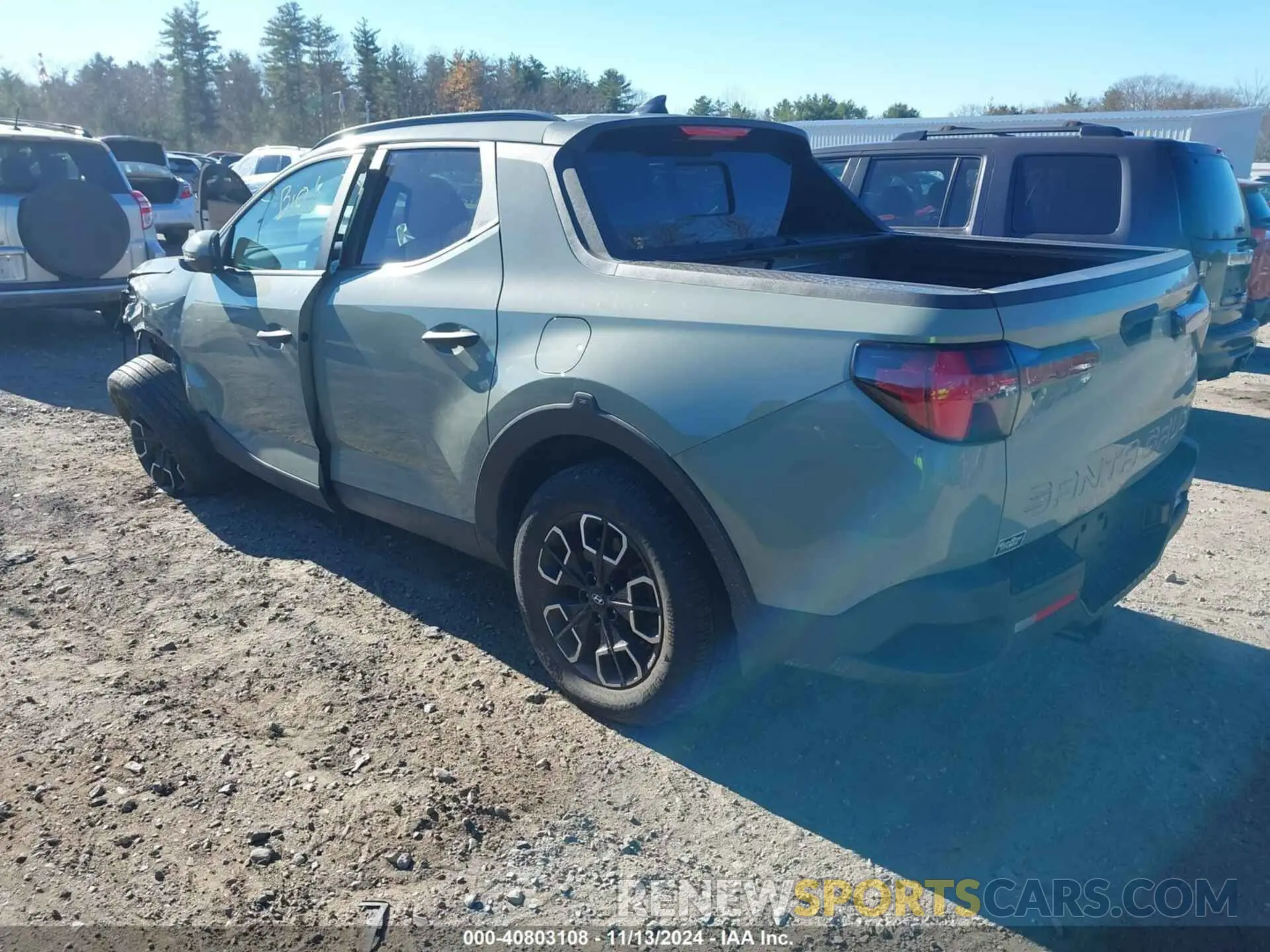 3 fotografías del automóvil dañado 5NTJCDAE3NH038055 HYUNDAI SANTA CRUZ 2022