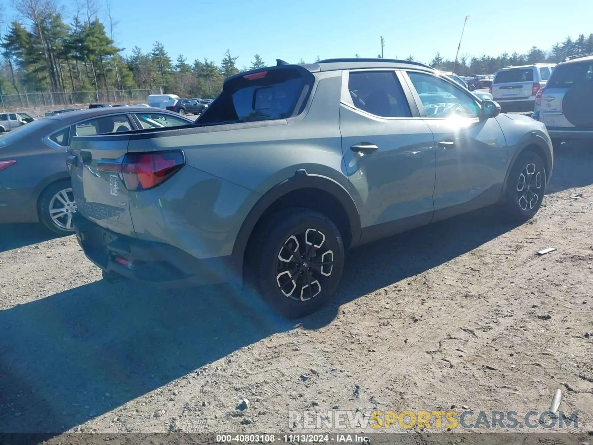 4 fotografías del automóvil dañado 5NTJCDAE3NH038055 HYUNDAI SANTA CRUZ 2022