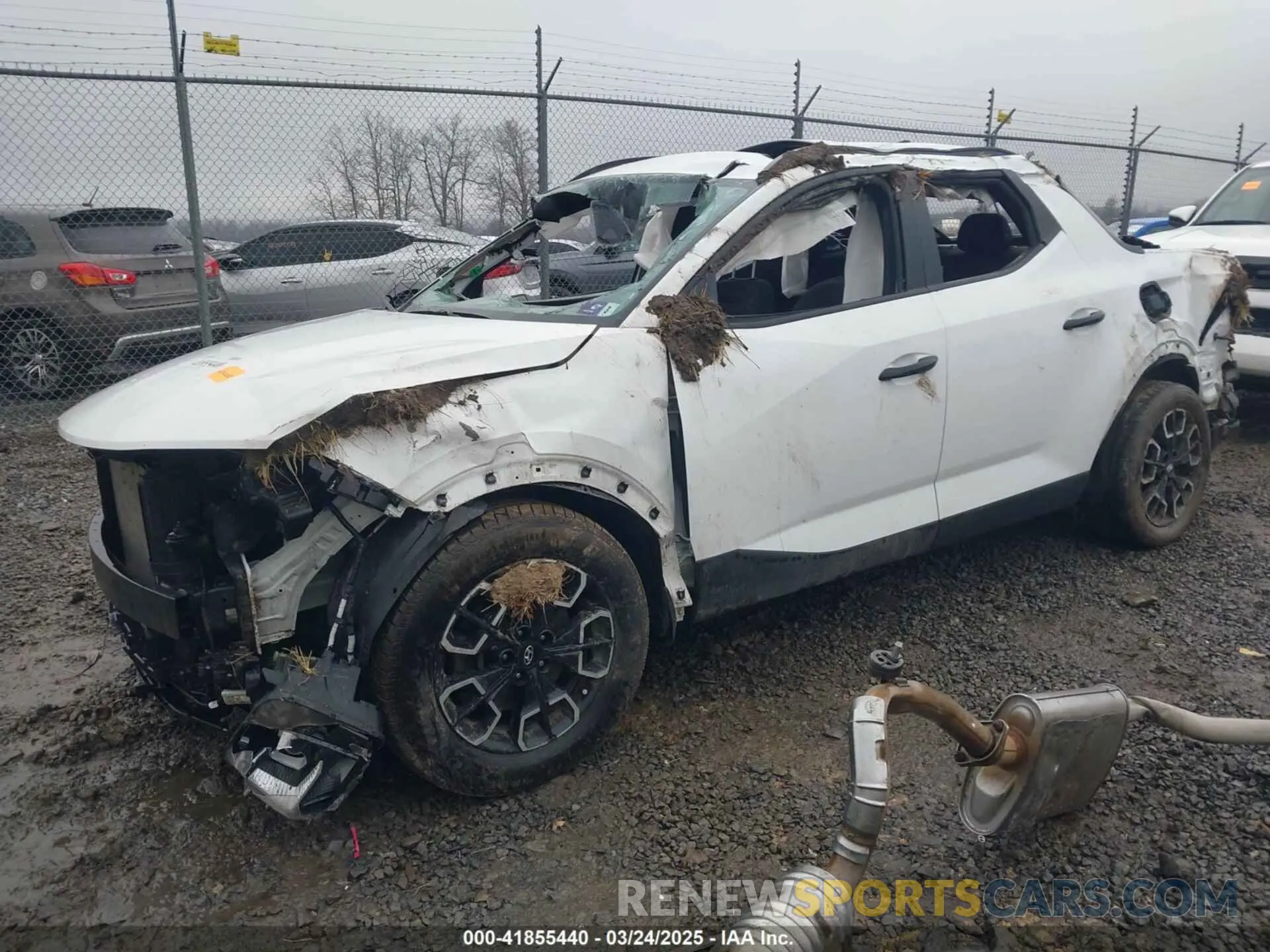 2 fotografías del automóvil dañado 5NTJCDAE4NH029574 HYUNDAI SANTA CRUZ 2022