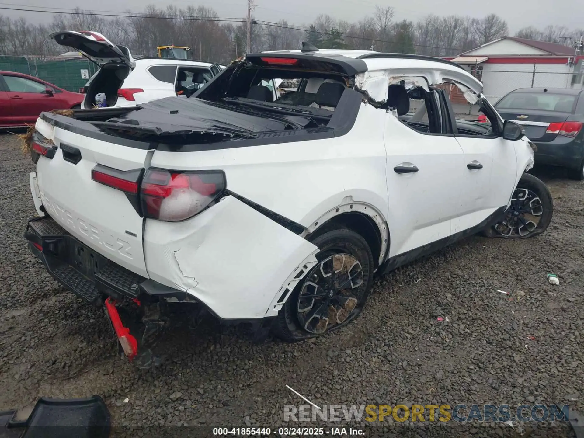 4 fotografías del automóvil dañado 5NTJCDAE4NH029574 HYUNDAI SANTA CRUZ 2022
