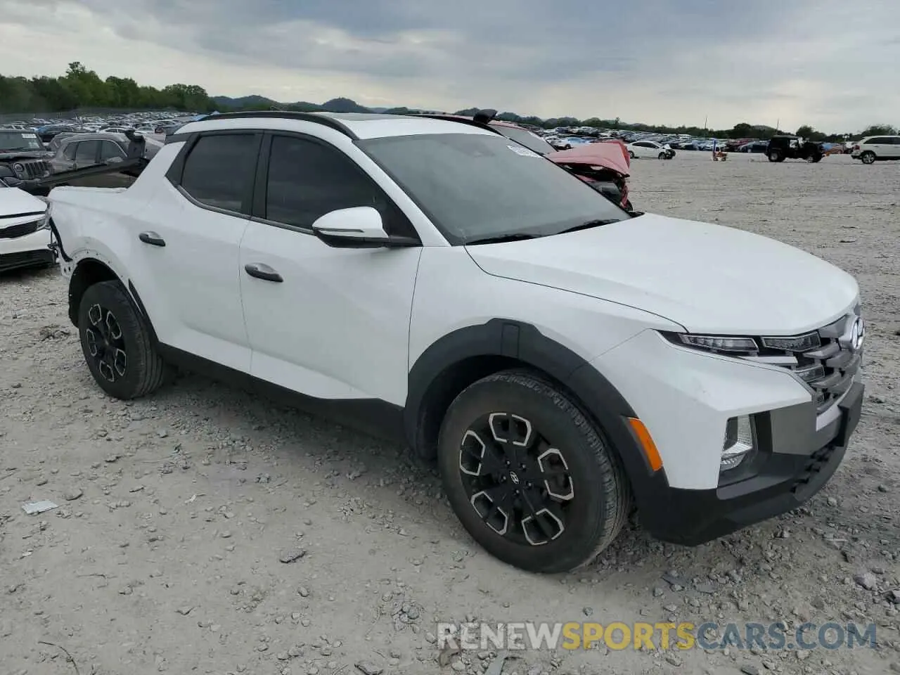 4 fotografías del automóvil dañado 5NTJCDAE5NH039059 HYUNDAI SANTA CRUZ 2022