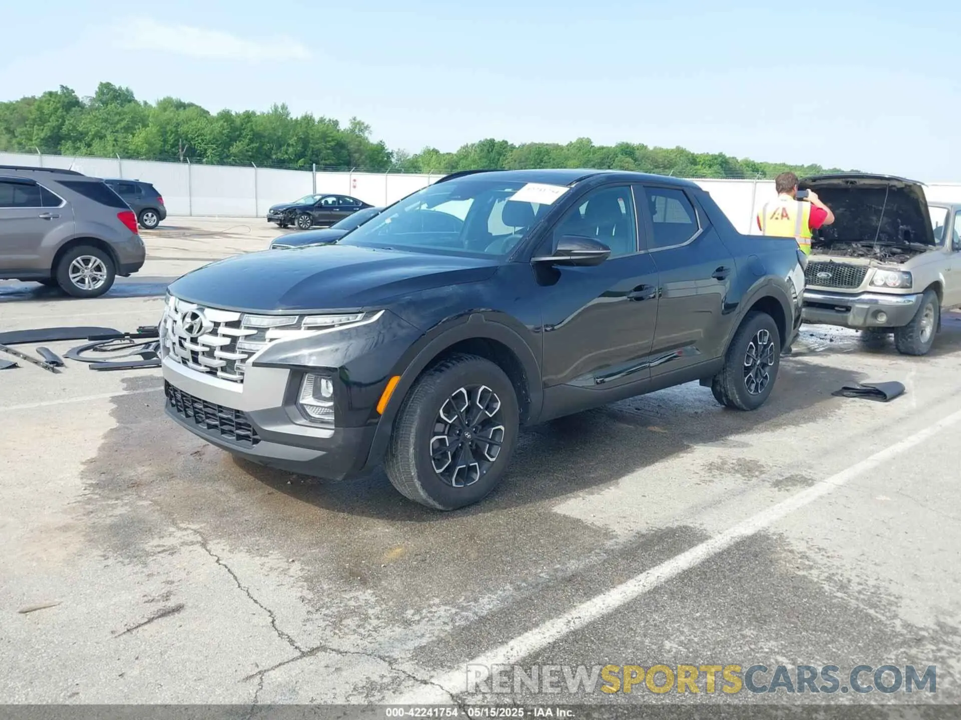 2 fotografías del automóvil dañado 5NTJCDAE7NH009822 HYUNDAI SANTA CRUZ 2022