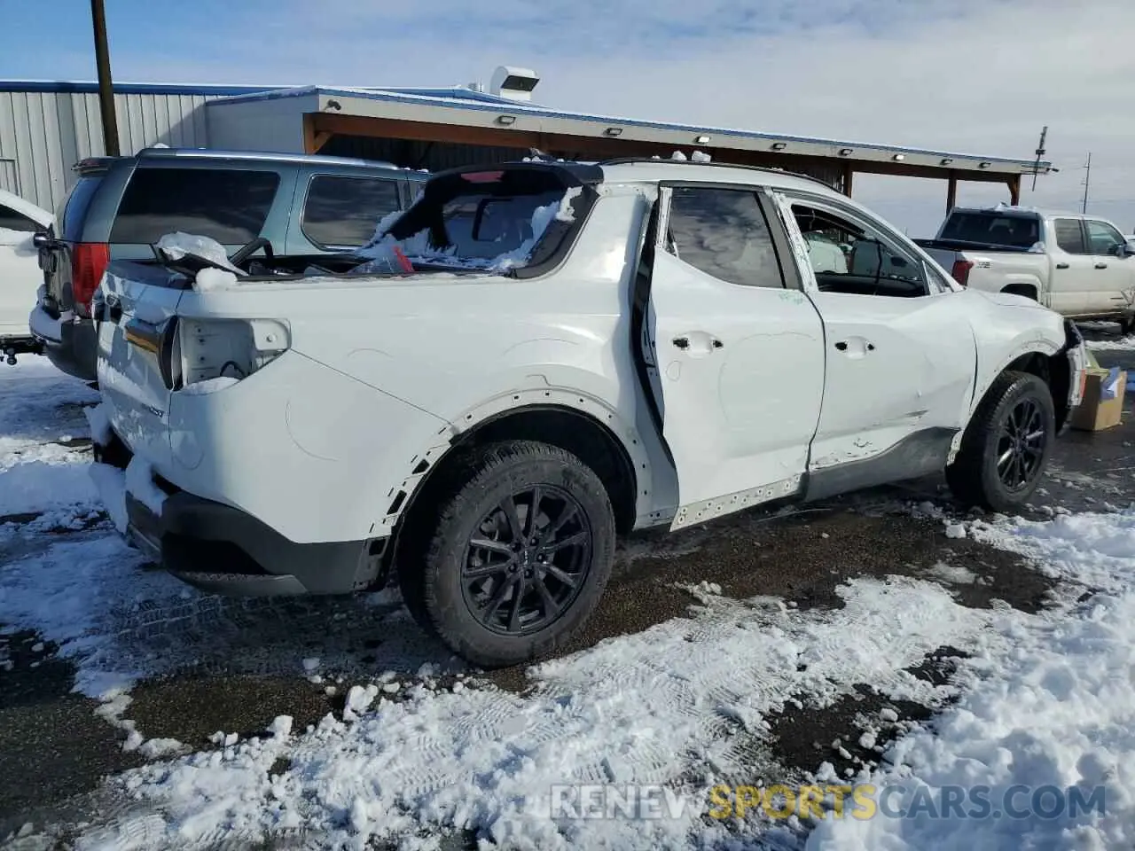 3 fotografías del automóvil dañado 5NTJEDAF0NH002701 HYUNDAI SANTA CRUZ 2022