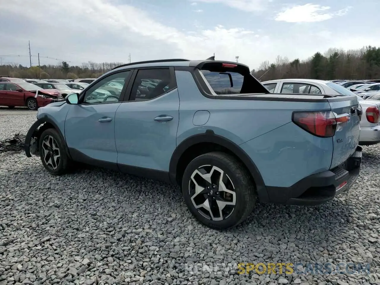 2 fotografías del automóvil dañado 5NTJEDAF0NH013262 HYUNDAI SANTA CRUZ 2022