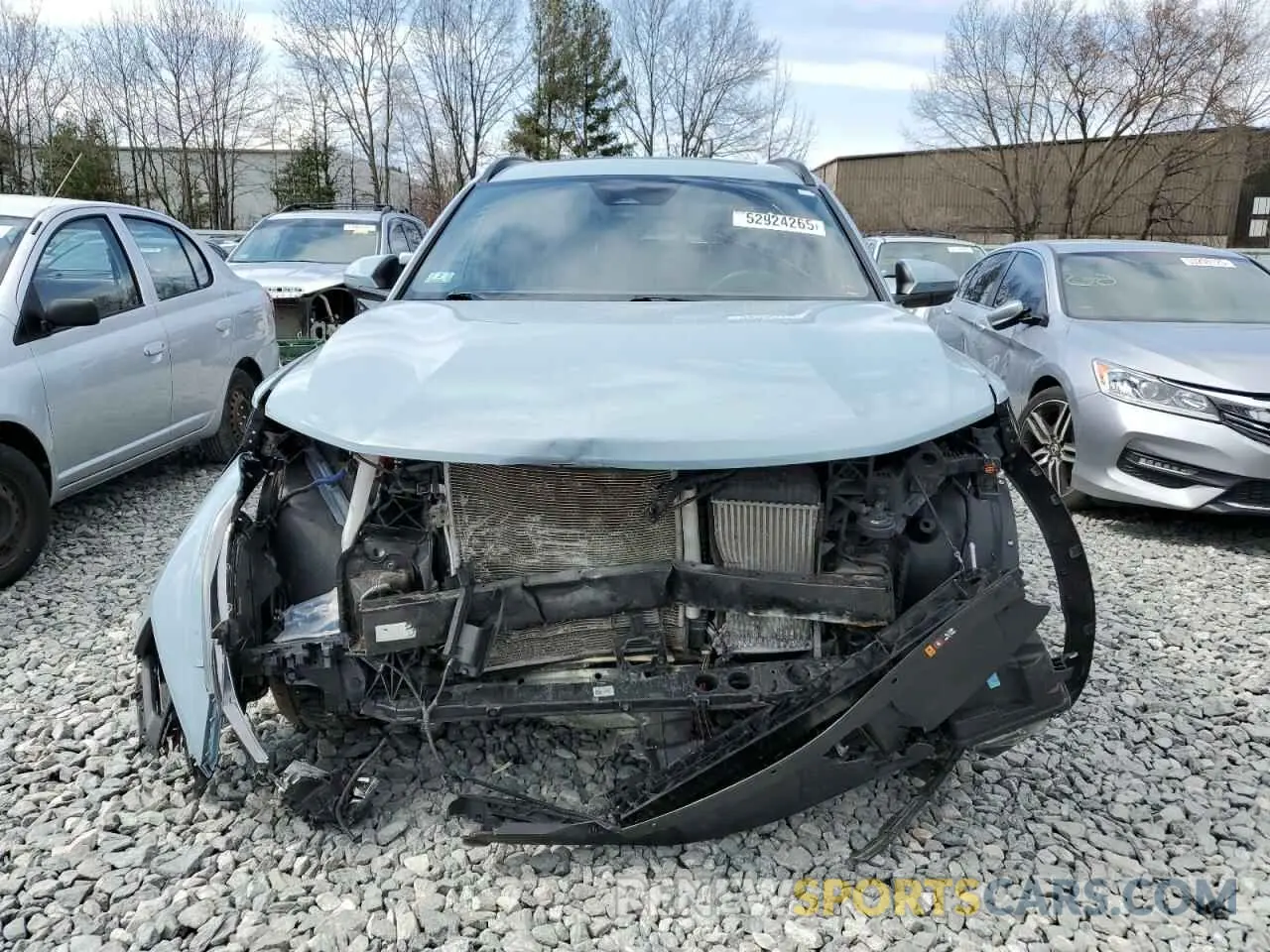 5 fotografías del automóvil dañado 5NTJEDAF0NH013262 HYUNDAI SANTA CRUZ 2022