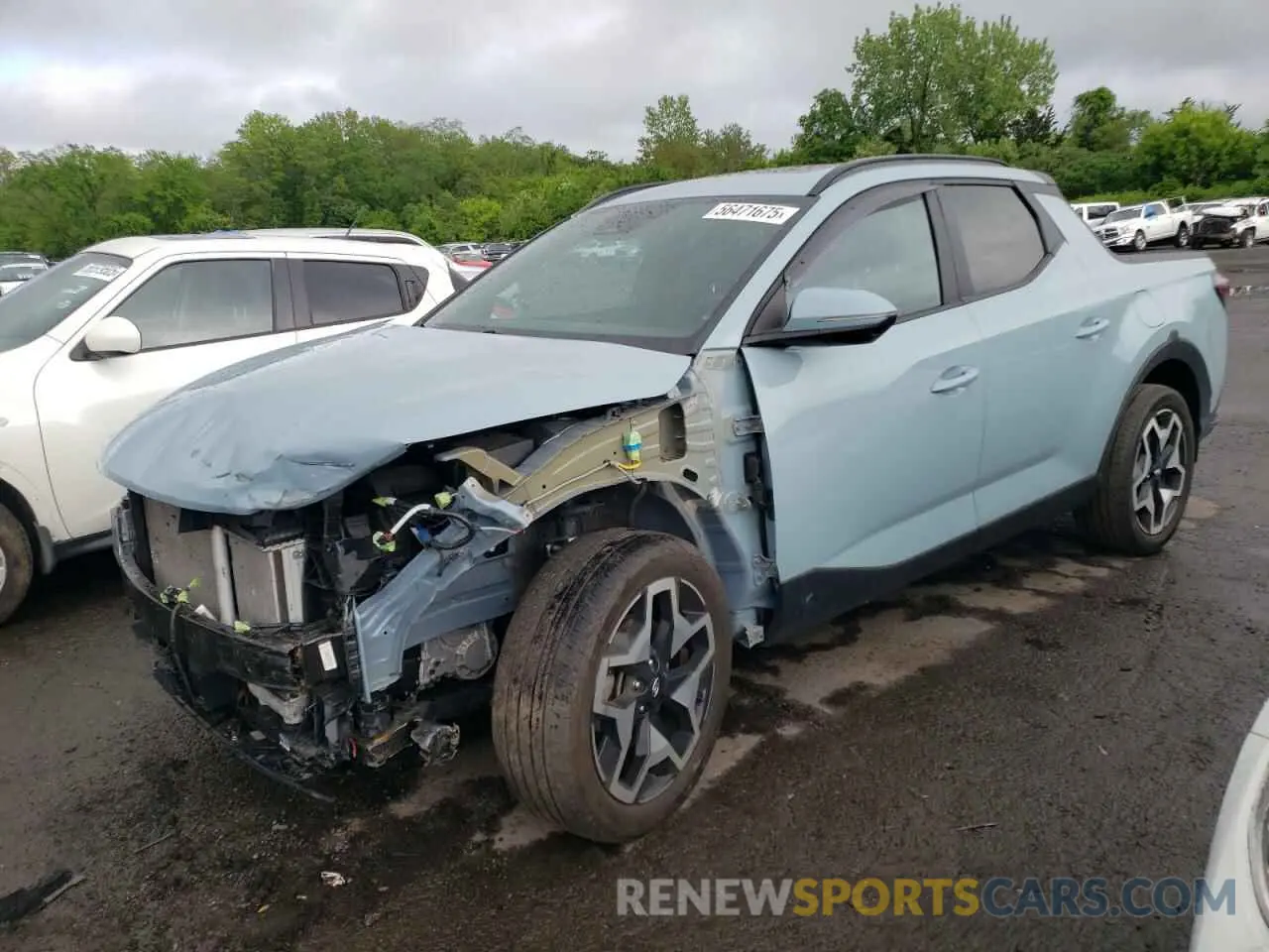1 fotografías del automóvil dañado 5NTJEDAF1NH034962 HYUNDAI SANTA CRUZ 2022