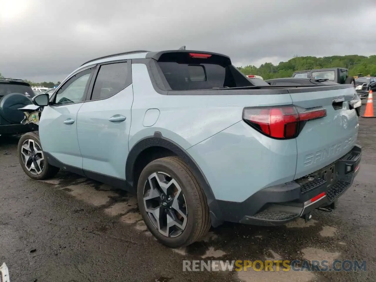 2 fotografías del automóvil dañado 5NTJEDAF1NH034962 HYUNDAI SANTA CRUZ 2022
