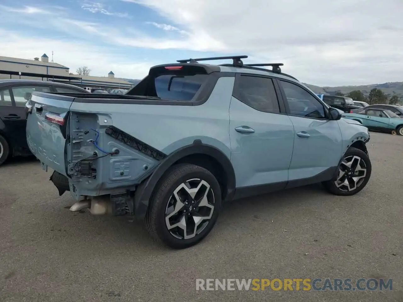 3 fotografías del automóvil dañado 5NTJEDAF3NH038883 HYUNDAI SANTA CRUZ 2022
