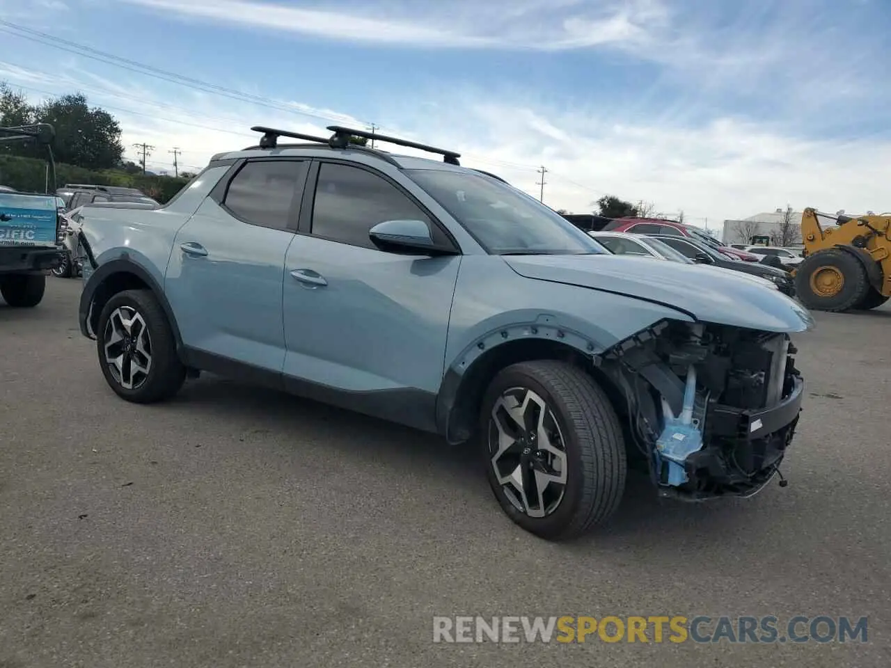 4 fotografías del automóvil dañado 5NTJEDAF3NH038883 HYUNDAI SANTA CRUZ 2022