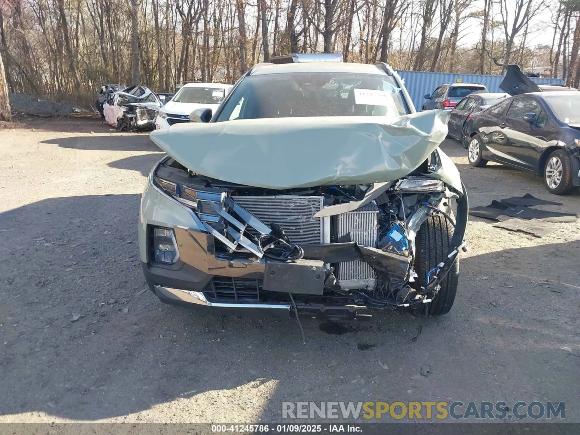 12 fotografías del automóvil dañado 5NTJEDAF6NH035945 HYUNDAI SANTA CRUZ 2022