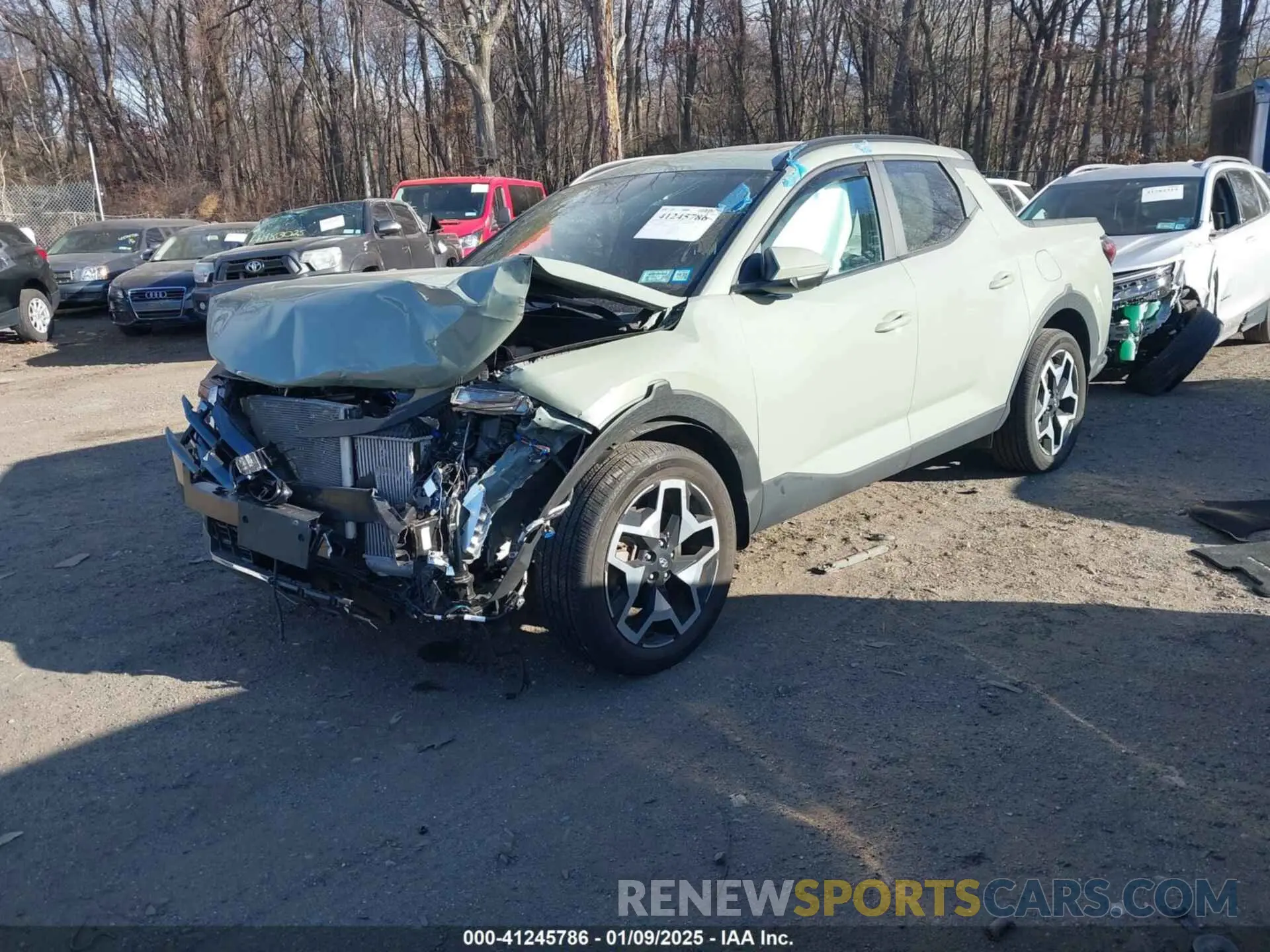 2 fotografías del automóvil dañado 5NTJEDAF6NH035945 HYUNDAI SANTA CRUZ 2022
