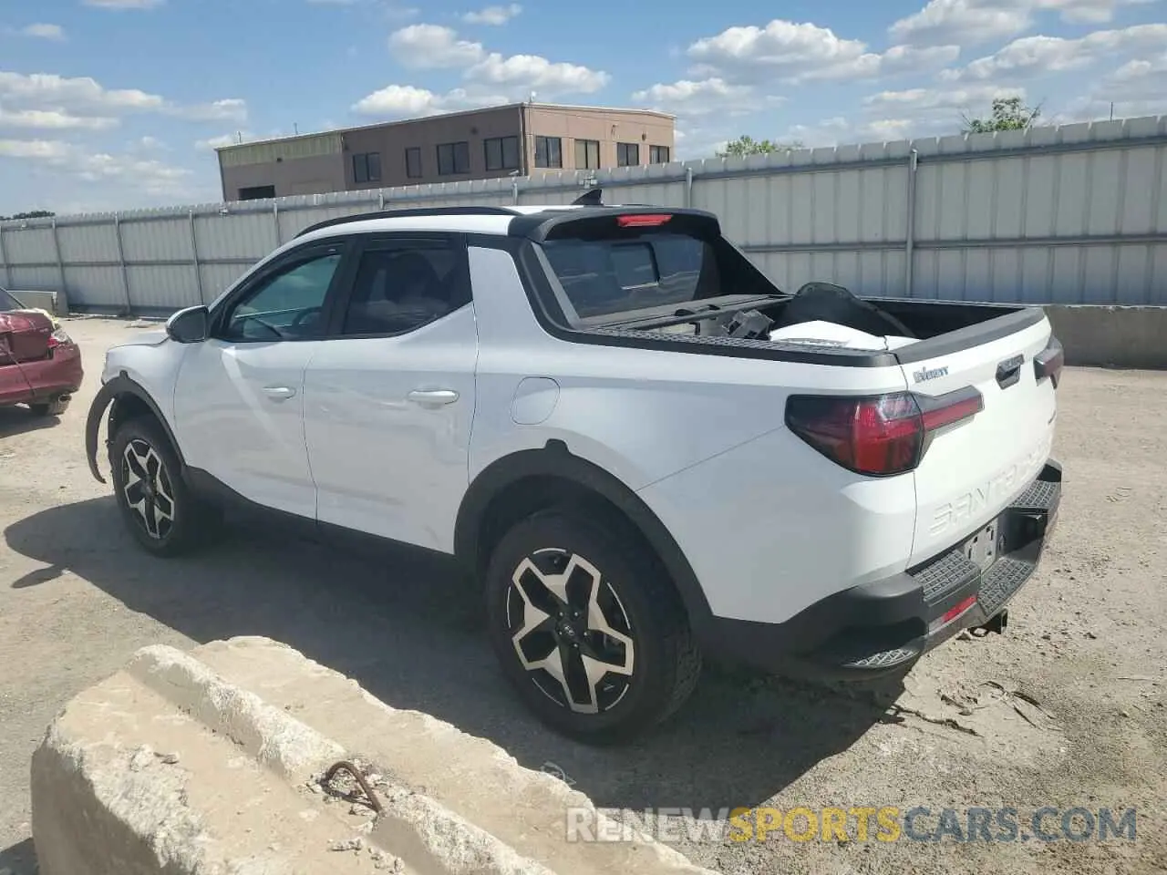 2 fotografías del automóvil dañado 5NTJEDAF9NH033350 HYUNDAI SANTA CRUZ 2022