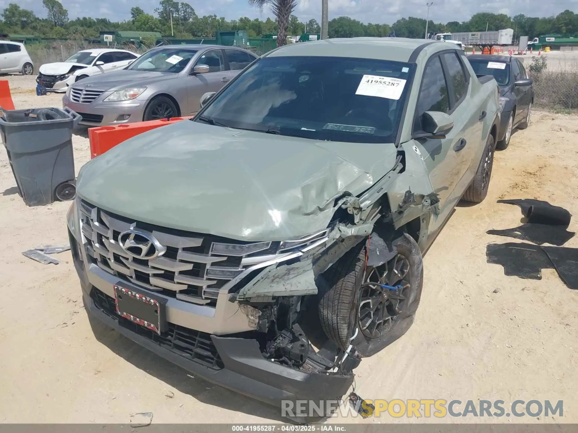 2 fotografías del automóvil dañado 5NTJBDAE5PH065182 HYUNDAI SANTA CRUZ 2023
