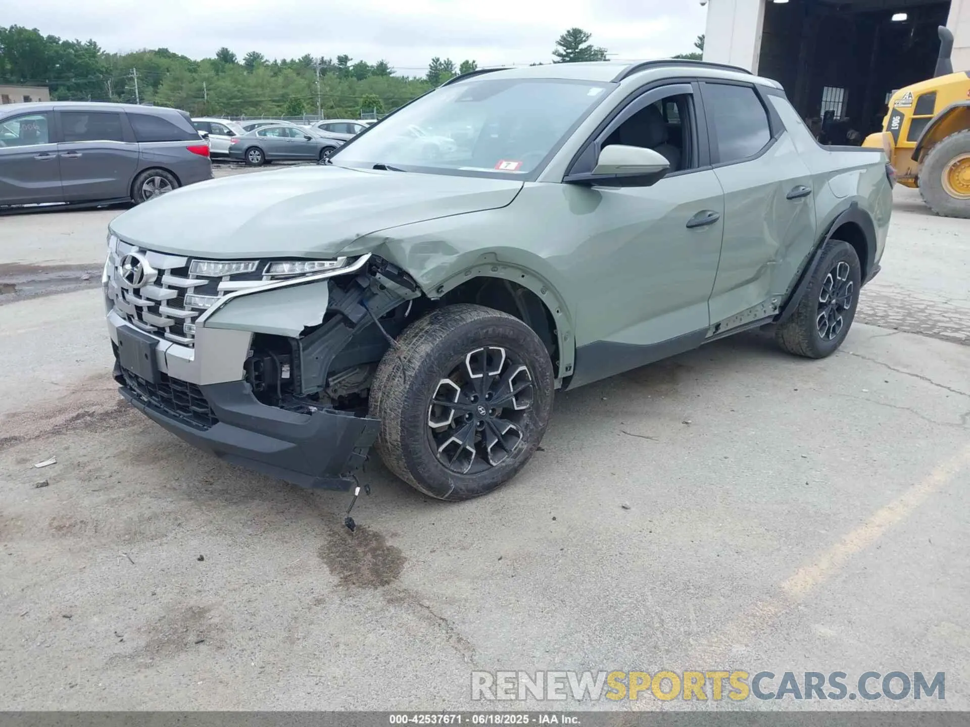 2 fotografías del automóvil dañado 5NTJCDAE3PH041492 HYUNDAI SANTA CRUZ 2023