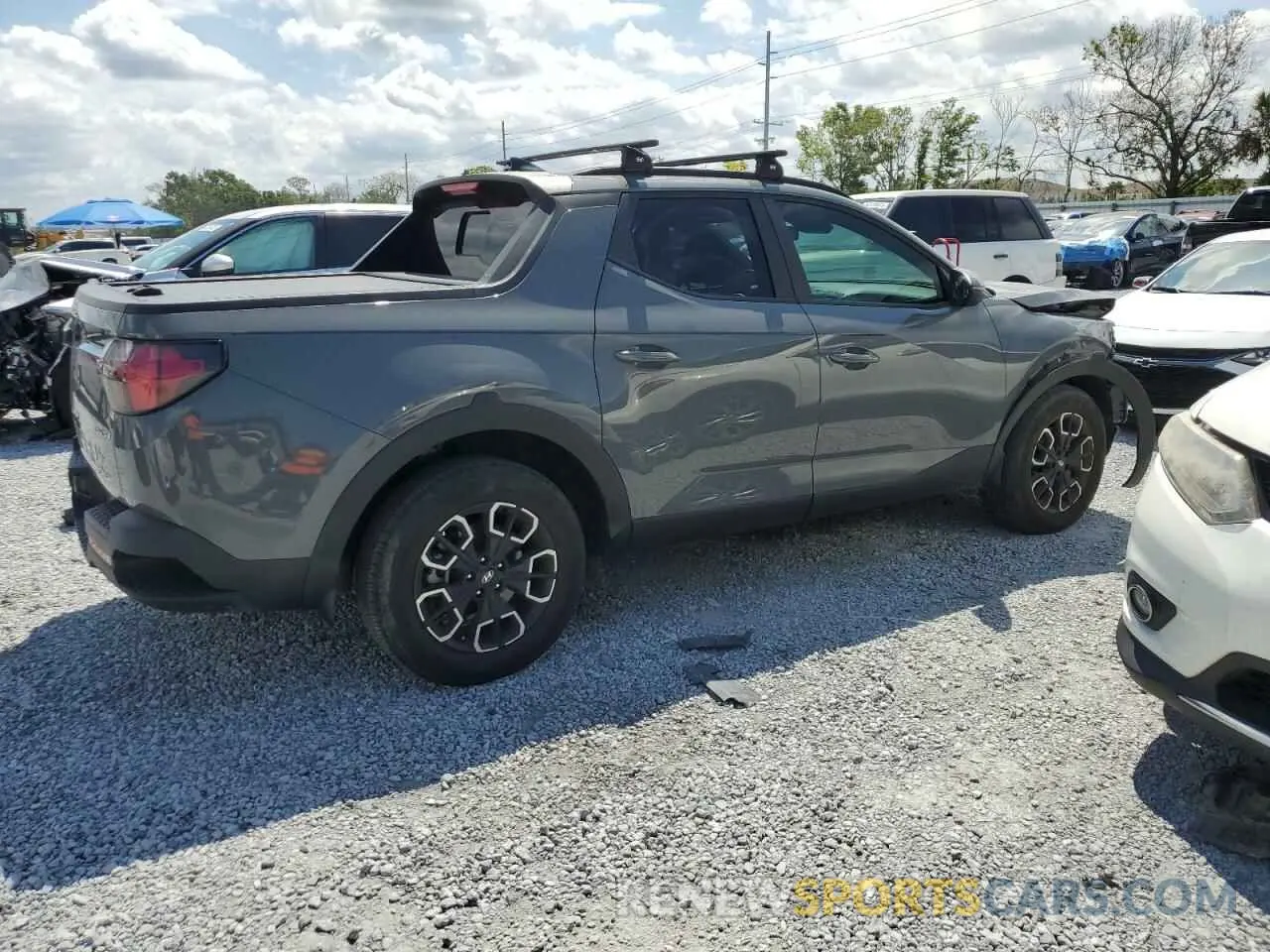 3 fotografías del automóvil dañado 5NTJDDAF1PH041643 HYUNDAI SANTA CRUZ 2023