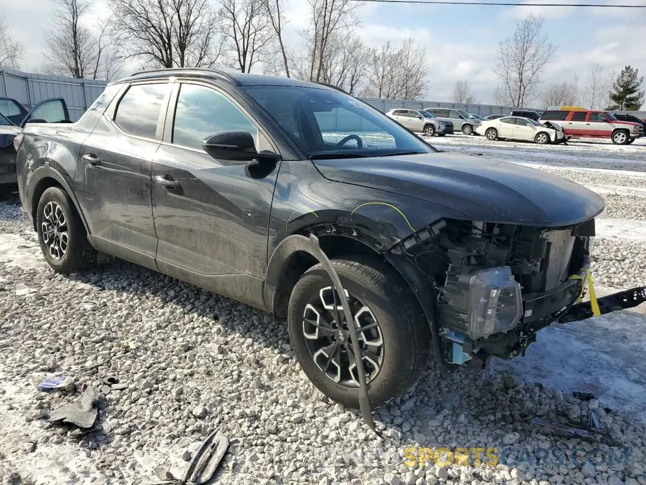 4 fotografías del automóvil dañado 5NTJDDAF8PH051960 HYUNDAI SANTA CRUZ 2023