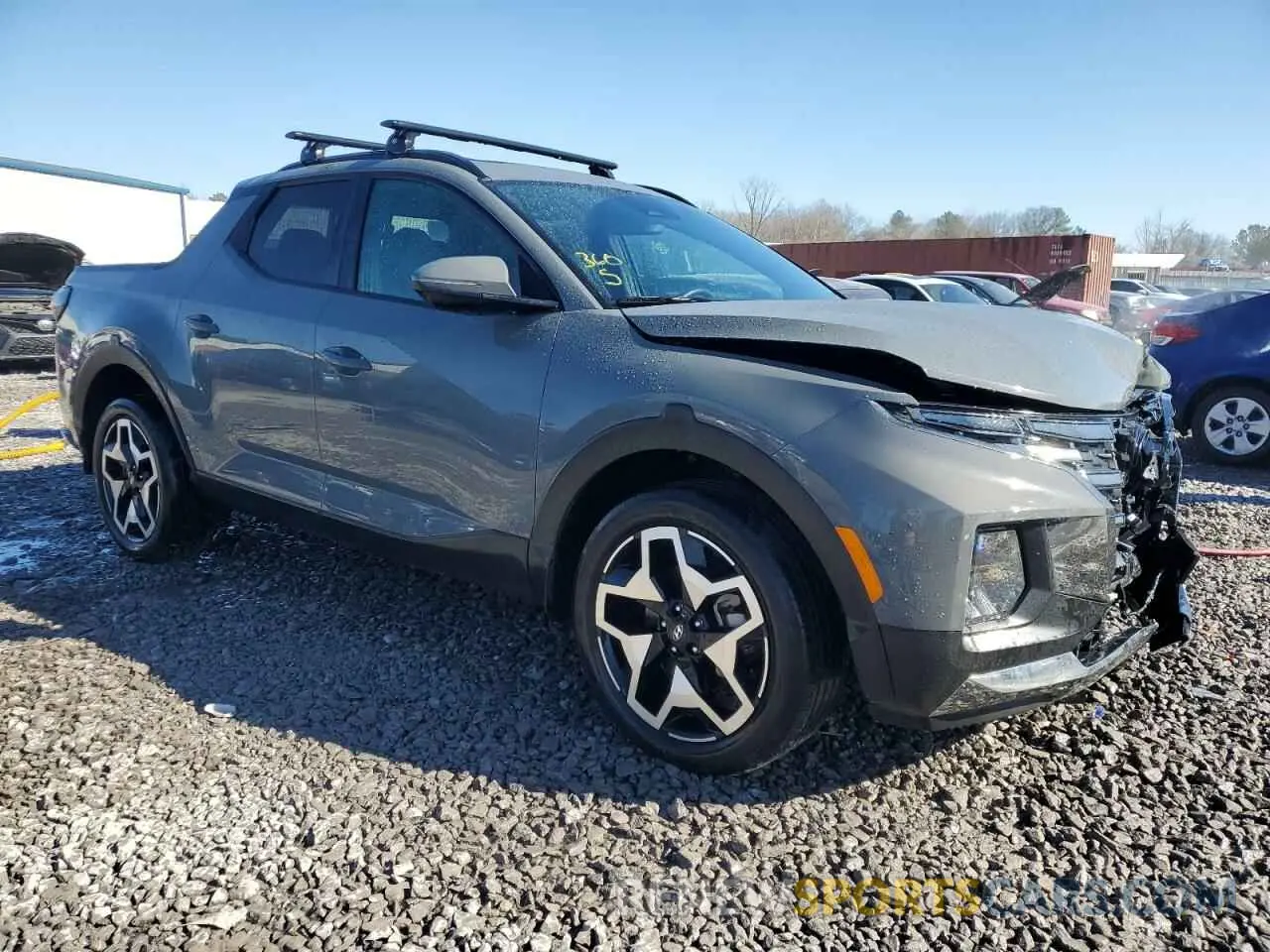 4 fotografías del automóvil dañado 5NTJEDAF0PH075893 HYUNDAI SANTA CRUZ 2023