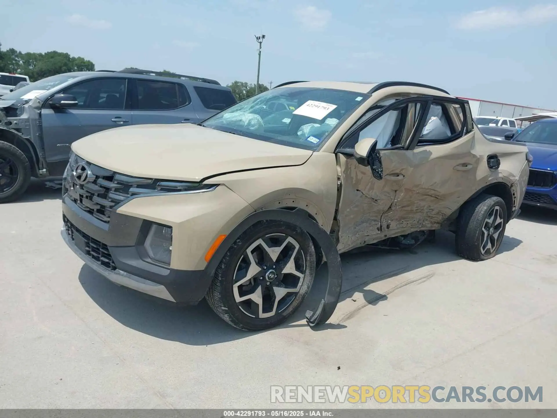 2 fotografías del automóvil dañado 5NTJEDAF5PH056806 HYUNDAI SANTA CRUZ 2023