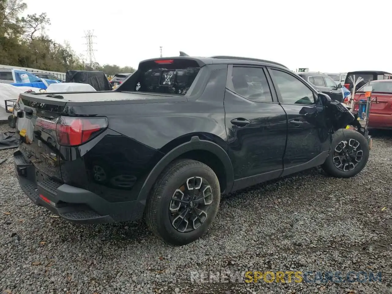 3 fotografías del automóvil dañado 5NTJCDAE2RH082375 HYUNDAI SANTA CRUZ 2024