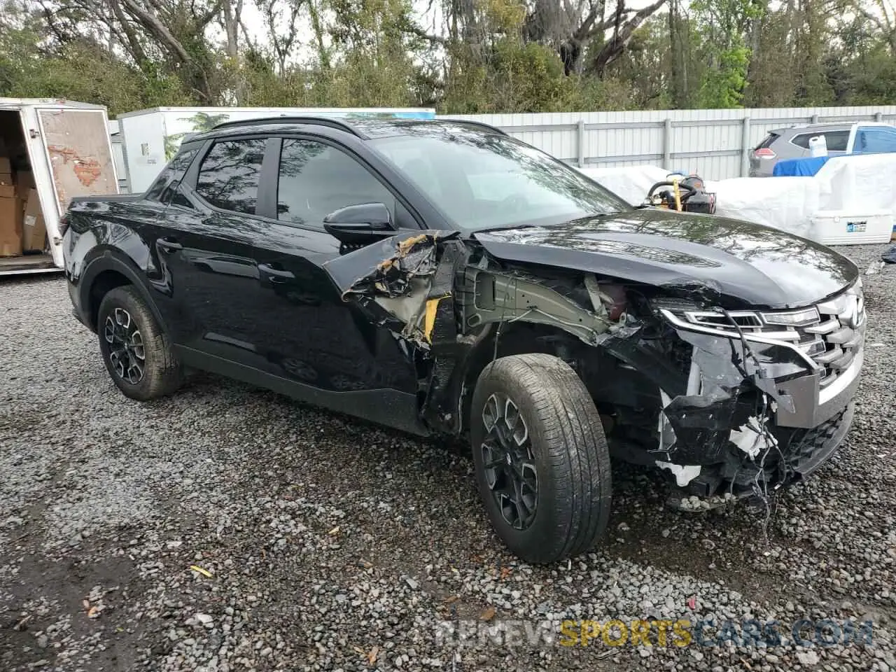 4 fotografías del automóvil dañado 5NTJCDAE2RH082375 HYUNDAI SANTA CRUZ 2024