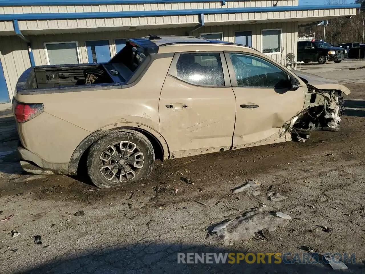 3 fotografías del automóvil dañado 5NTJCDAE4RH084113 HYUNDAI SANTA CRUZ 2024