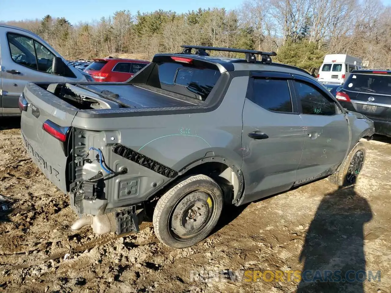 3 fotografías del automóvil dañado 5NTJCDAE9RH092224 HYUNDAI SANTA CRUZ 2024