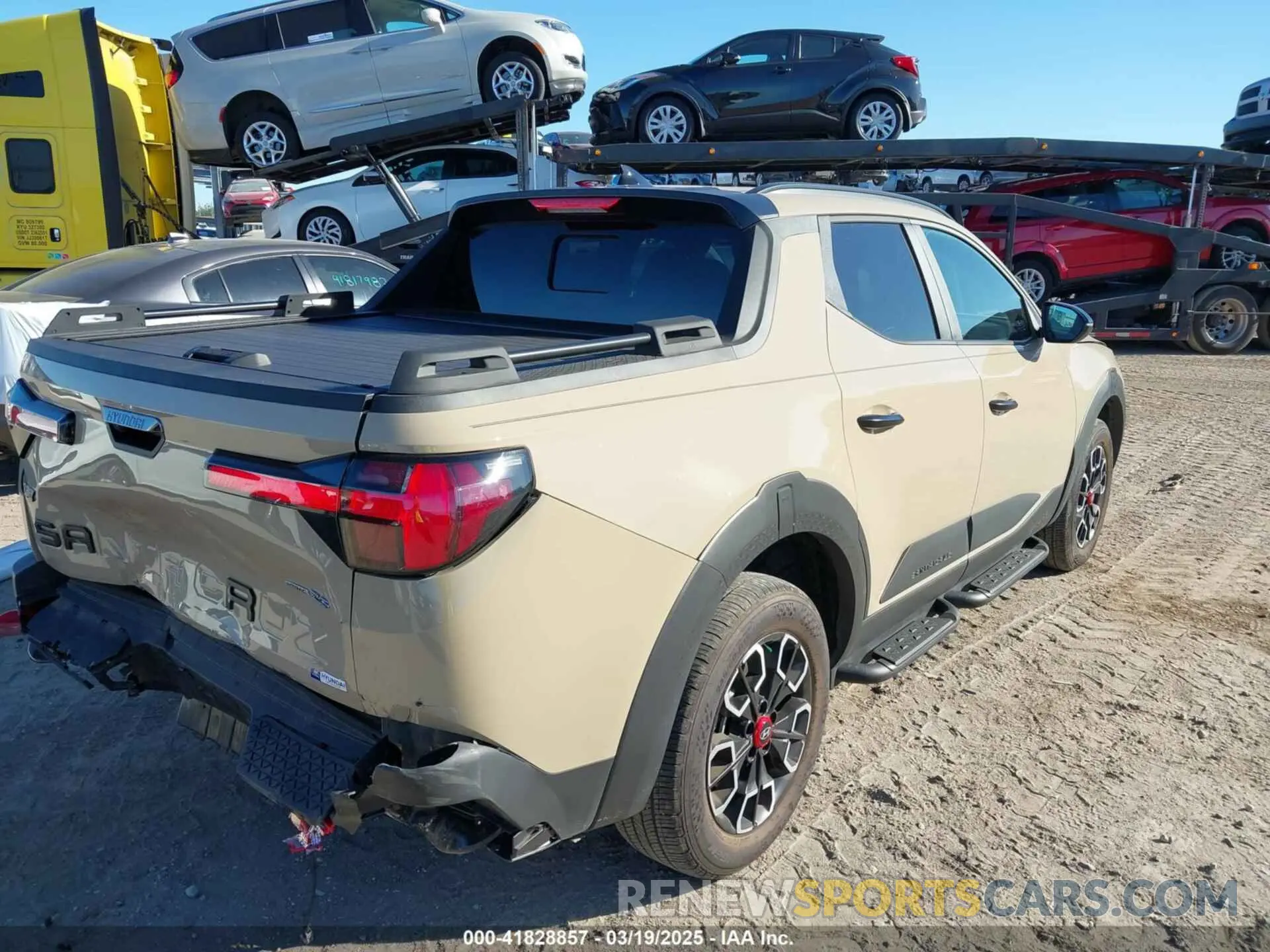 4 fotografías del automóvil dañado 5NTJDDAF0RH100197 HYUNDAI SANTA CRUZ 2024