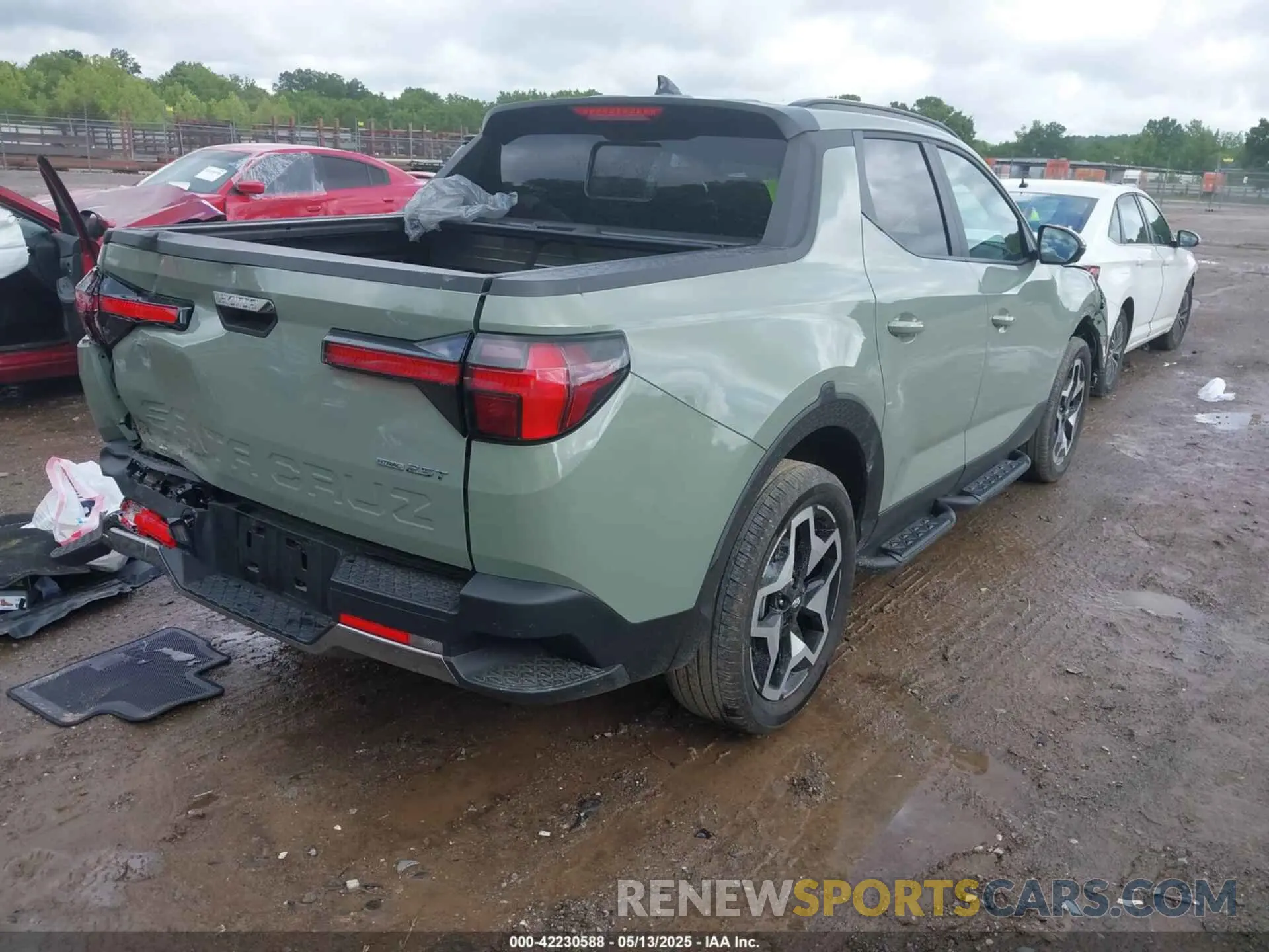 4 fotografías del automóvil dañado 5NTJEDDF1RH110908 HYUNDAI SANTA CRUZ 2024