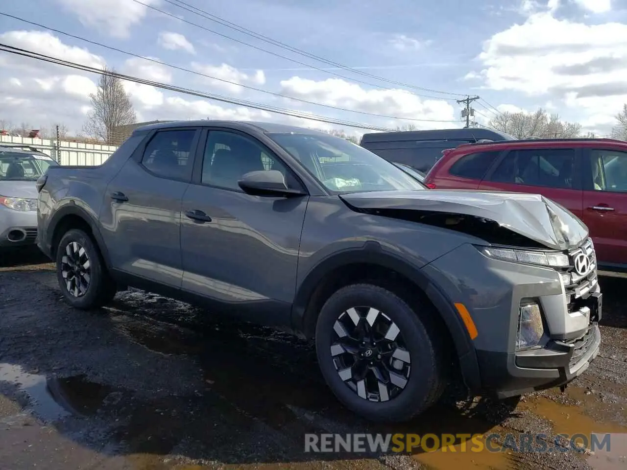 4 fotografías del automóvil dañado 5NTJADDE1SH136997 HYUNDAI SANTA CRUZ 2025